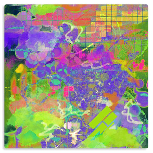 Neon Afterimage - Aluminum Metal Wall Art