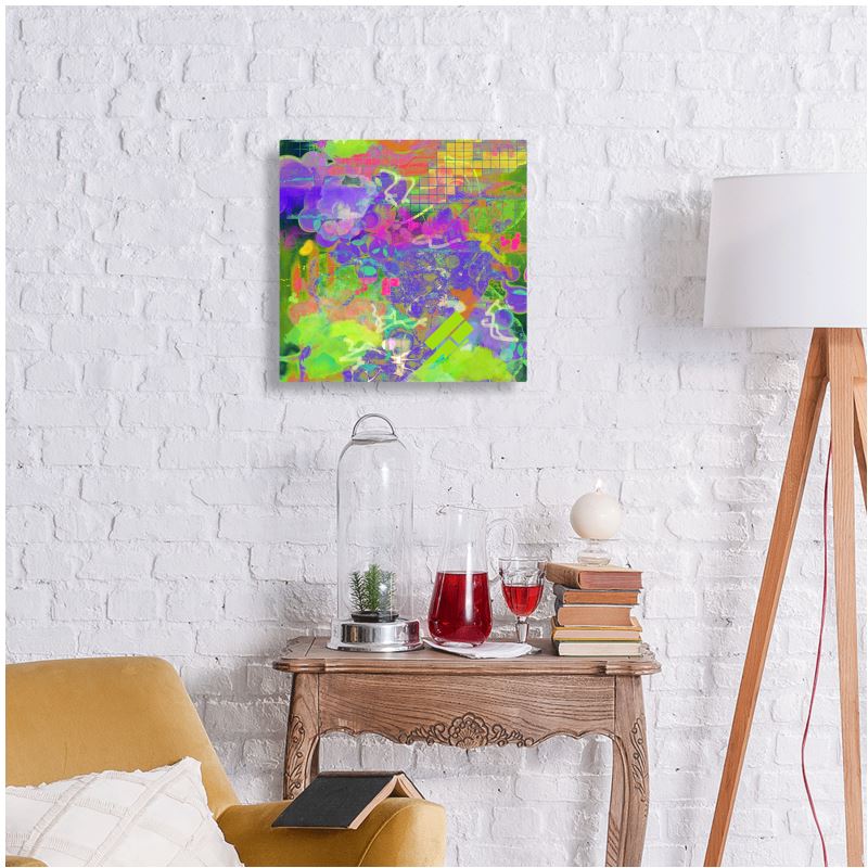 Neon Afterimage - Aluminum Metal Wall Art