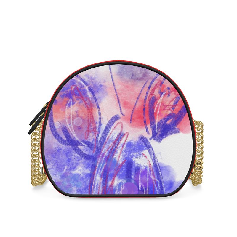 Electroc Lobster - Round Leather Crossbody Bag