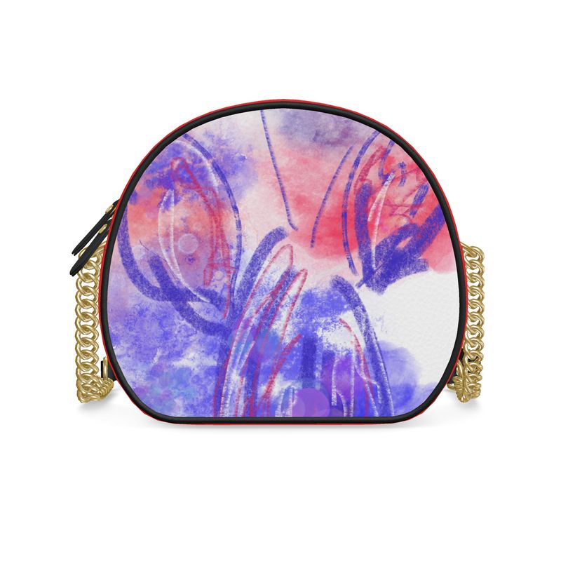 Electroc Lobster - Round Leather Crossbody Bag