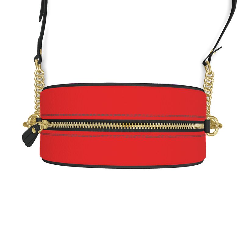 Electroc Lobster - Round Leather Crossbody Bag