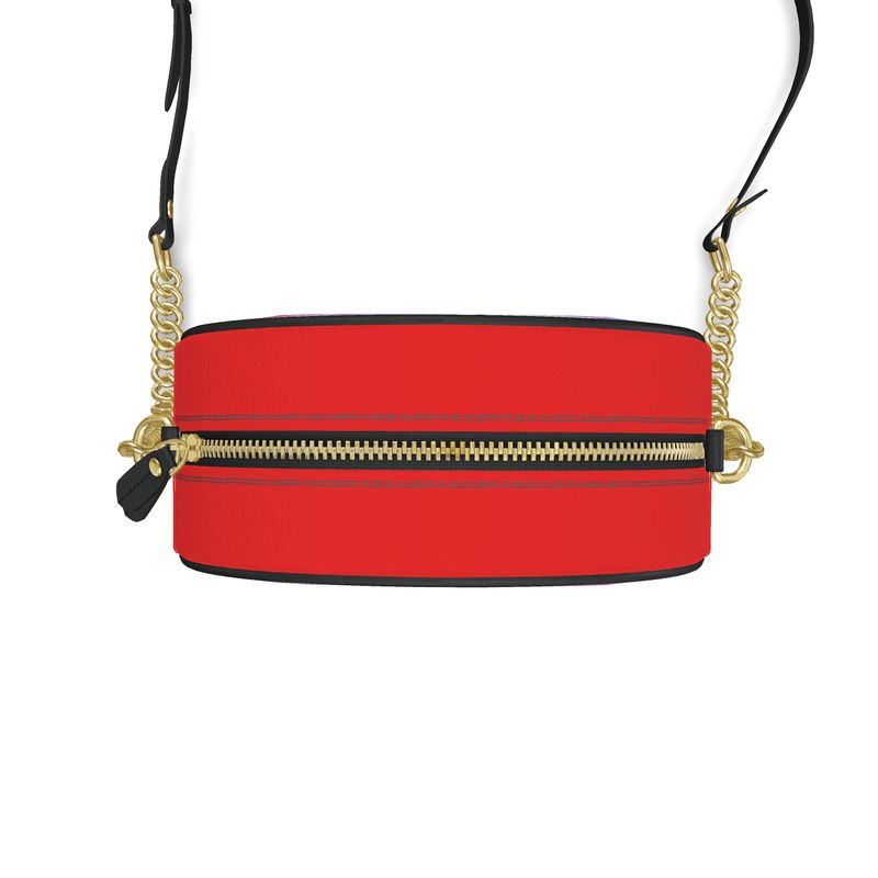 Electroc Lobster - Round Leather Crossbody Bag