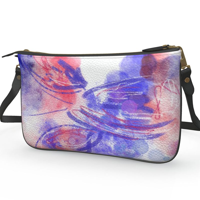 Electric Lobster - Leather Pochette Double Zip Crossbody