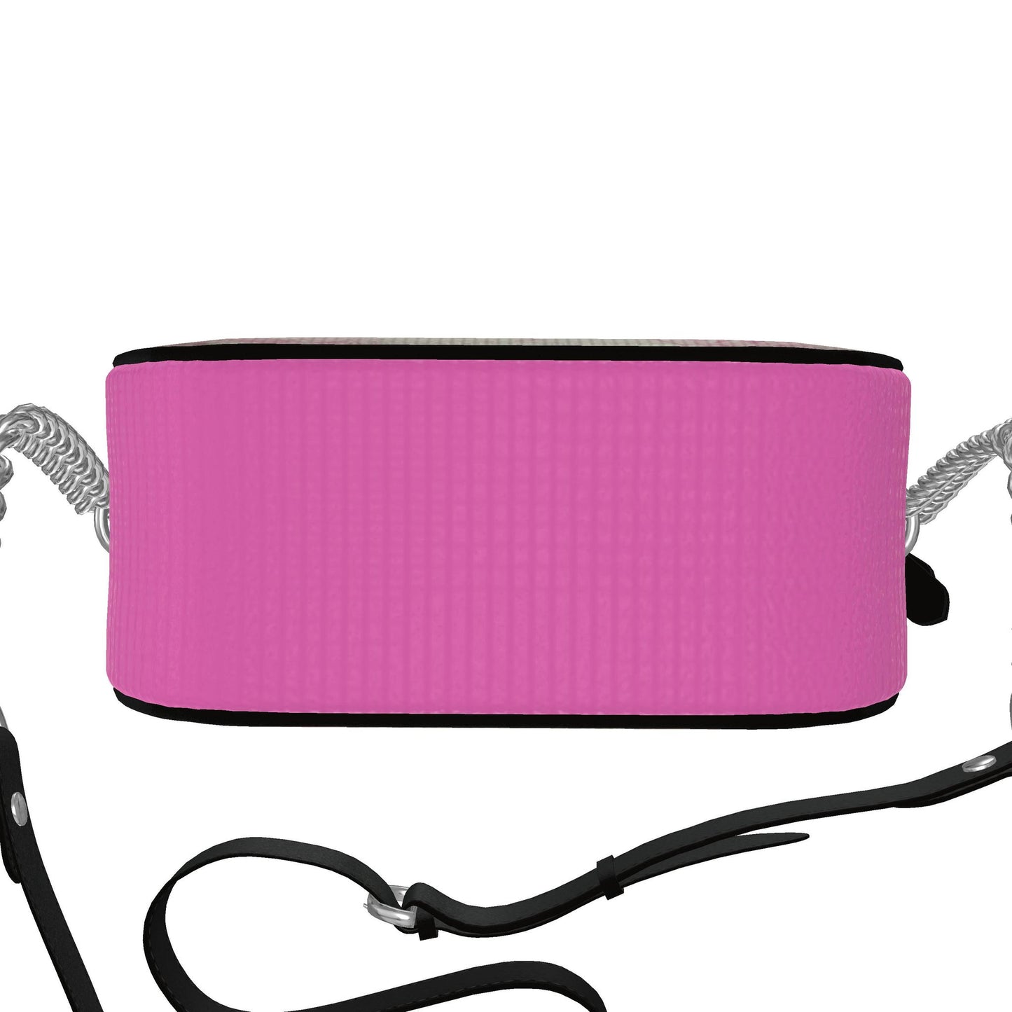 Flamingos in Love- Leather Round Box Bag