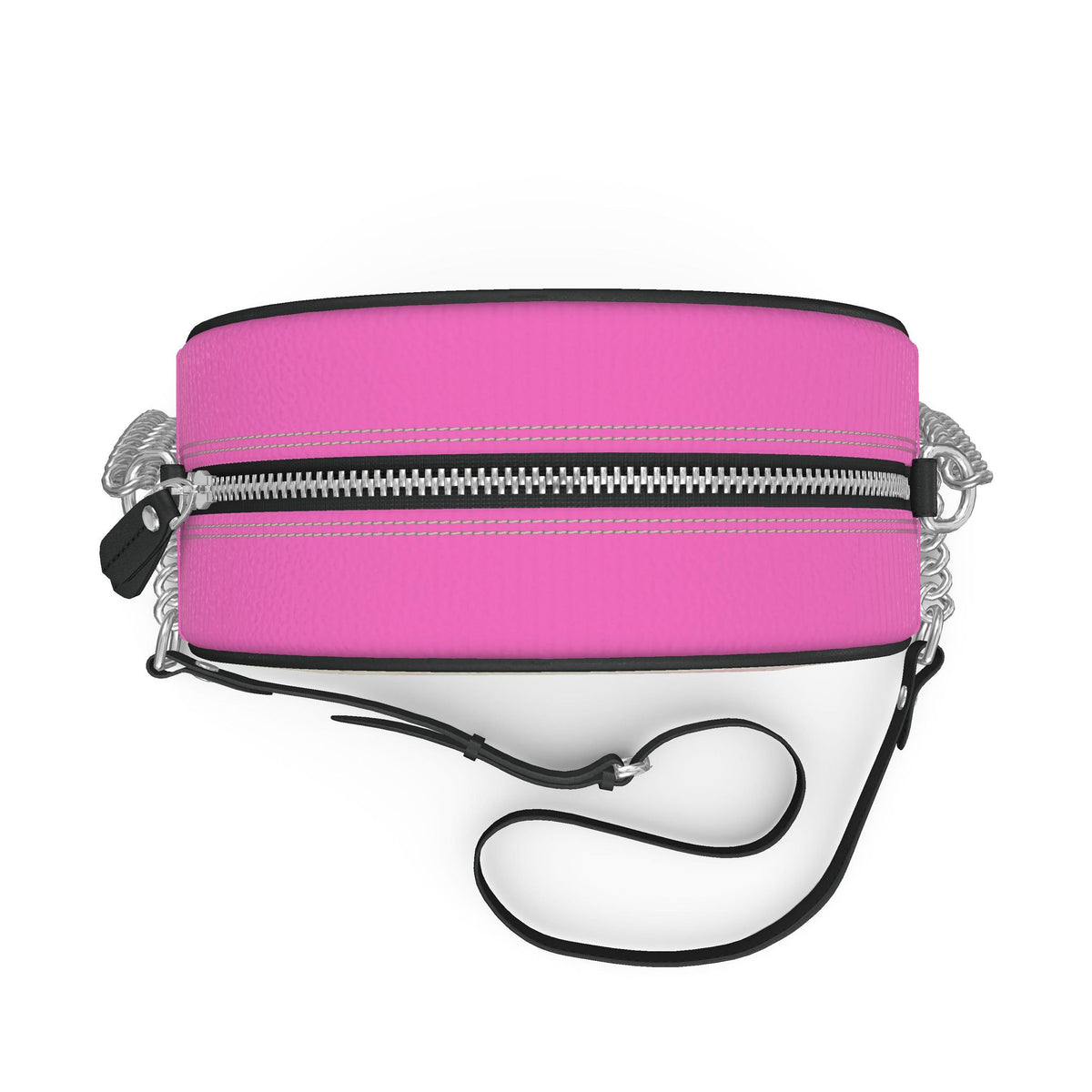 Flamingos in Love- Leather Round Box Bag
