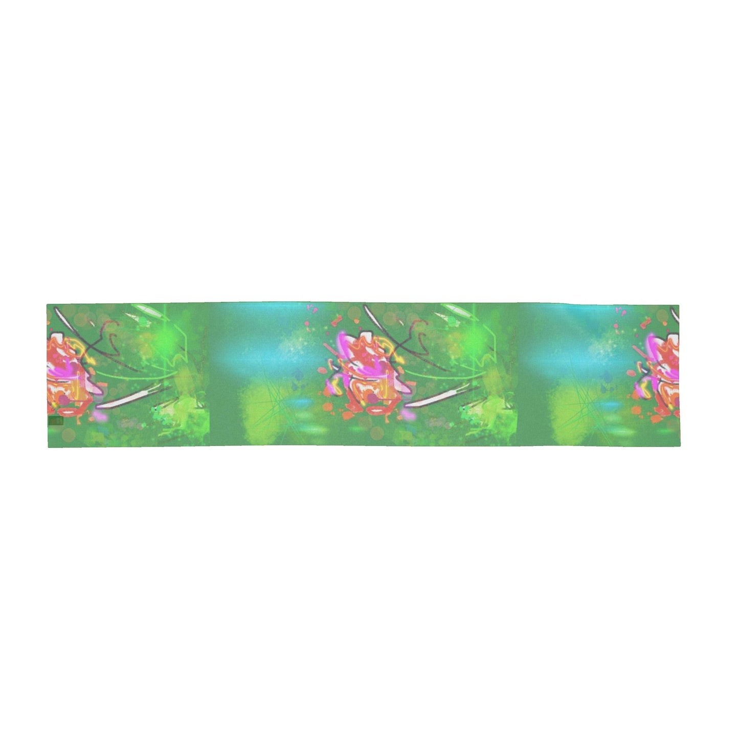 Emerald Interference - Silk Scarf
