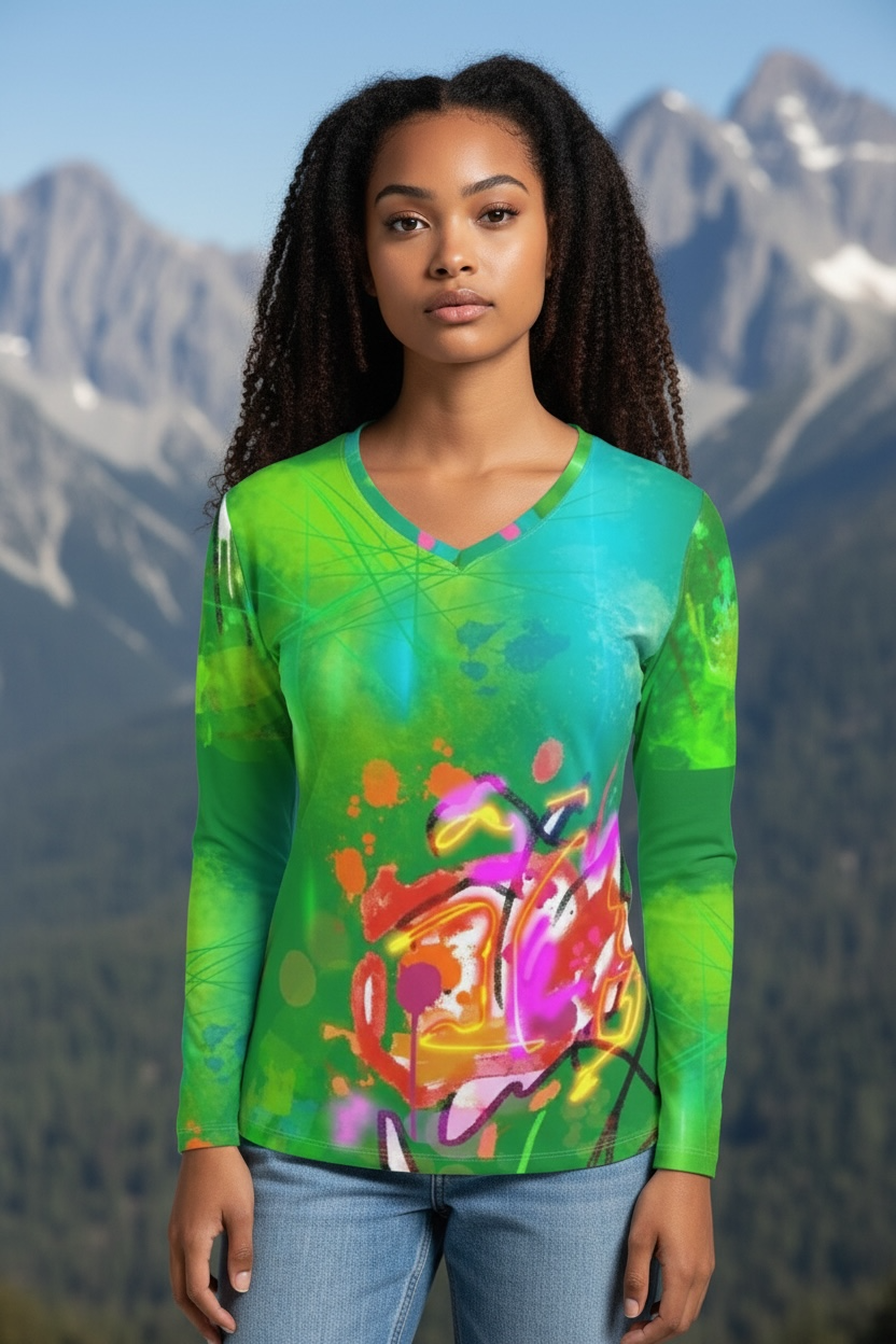 Emerald Interference - Ladies T-Shirt