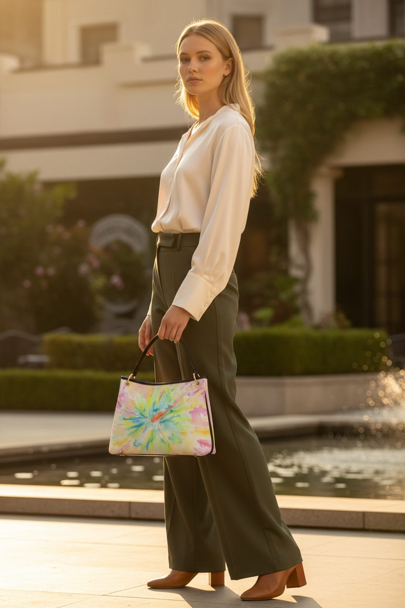 Aloha Fever - Leather Slouch Bag
