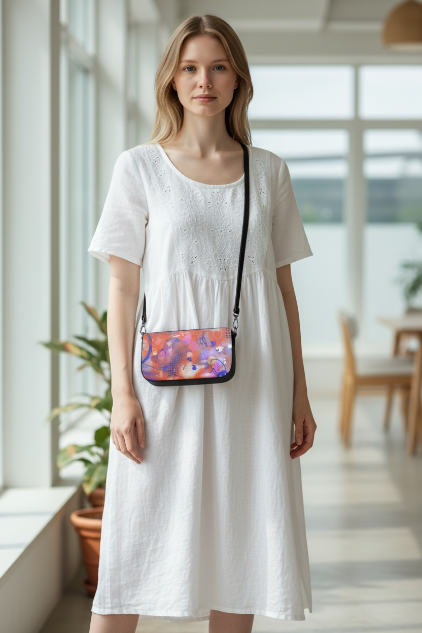 Chromatic Tension - Leather Zip Box Bag