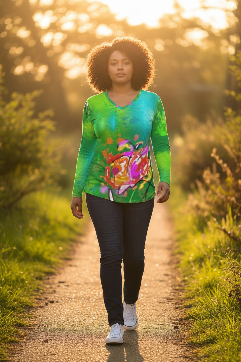 Emerald Interference - Ladies T-Shirt
