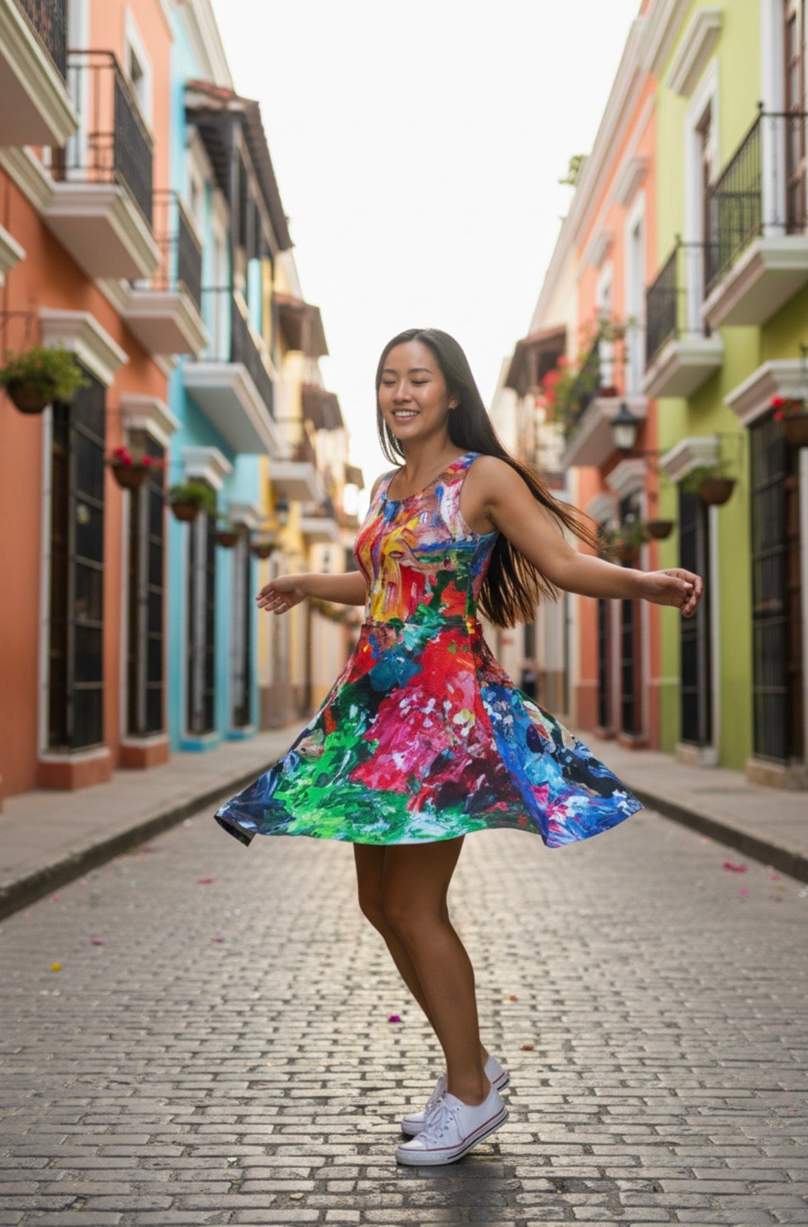 City Lights Fit and Flare Dress