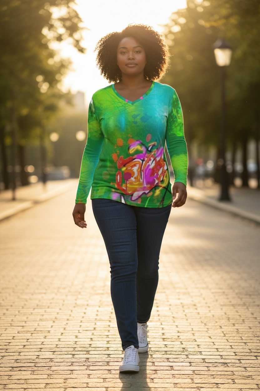 Emerald Interference - Ladies T-Shirt