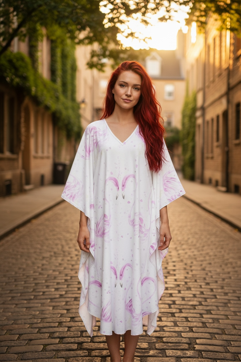 Flamingos in Love - Caftan