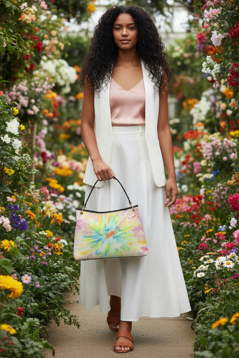 Aloha Fever - Leather Slouch Bag