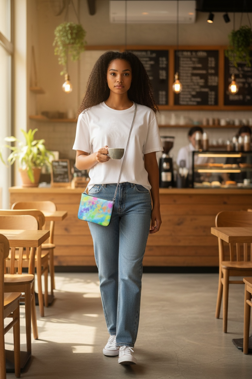 Sherbet Scoop Leather Pochette