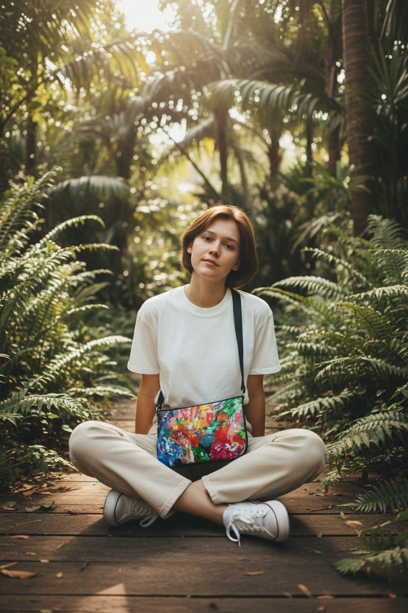 City Lights Leather Pochette Crossbody