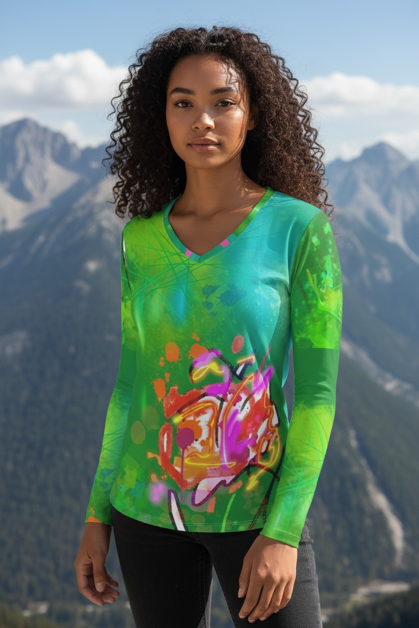 Emerald Interference - Ladies T-Shirt