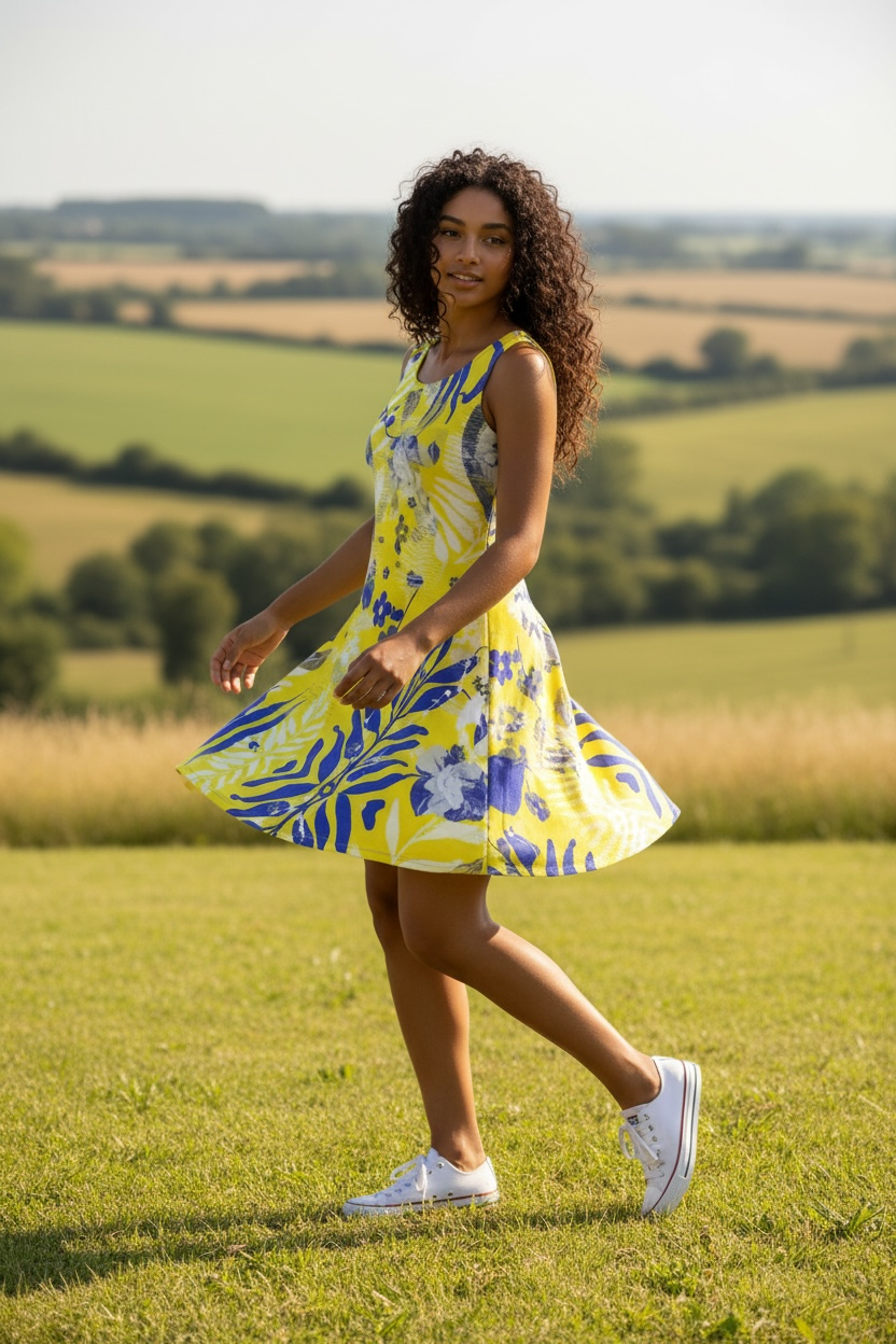 Limoncello Fit and Flare Dress