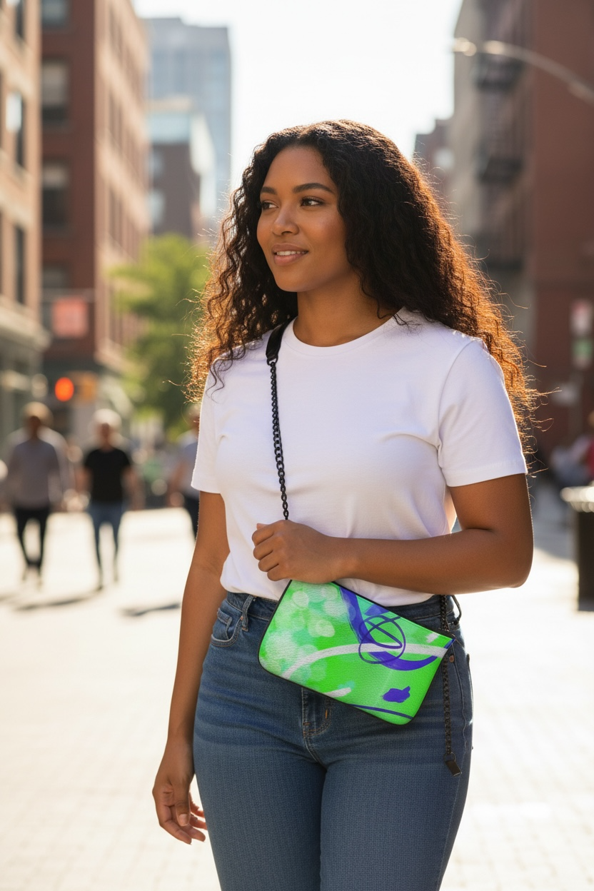 Luminous Current - Leather Pochette Crossbody Bag