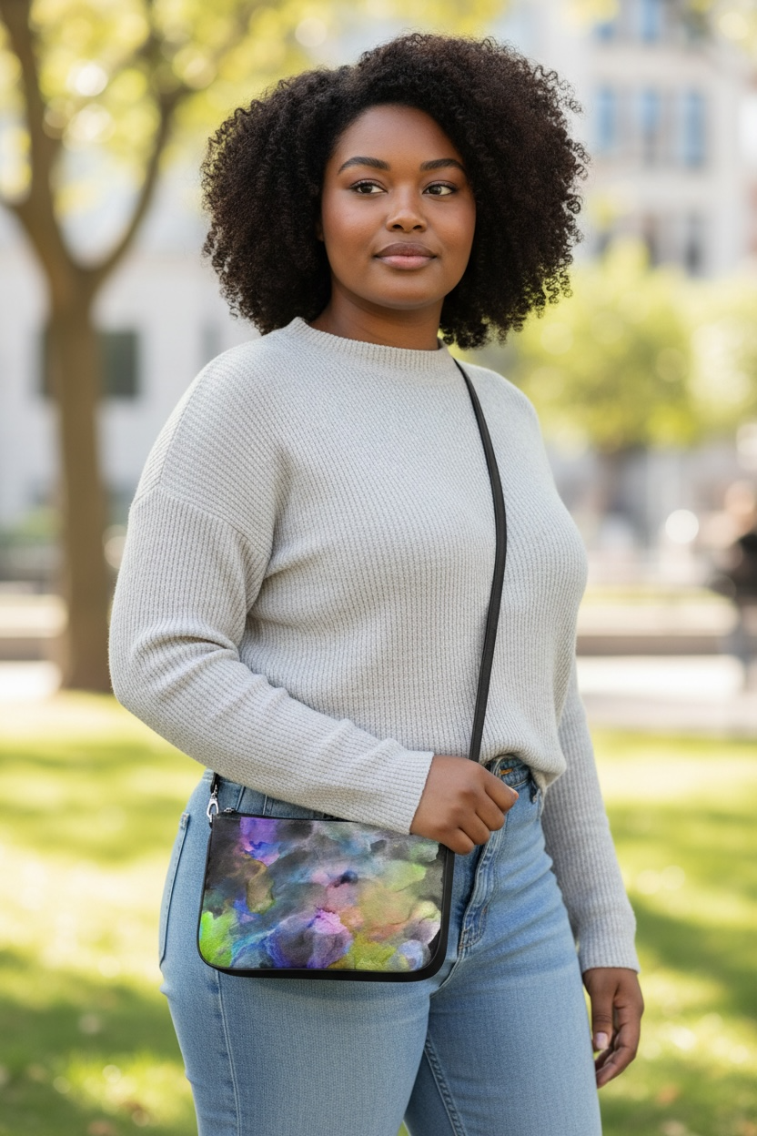 Dark Winds - Leather Pochette Crossbody Bag