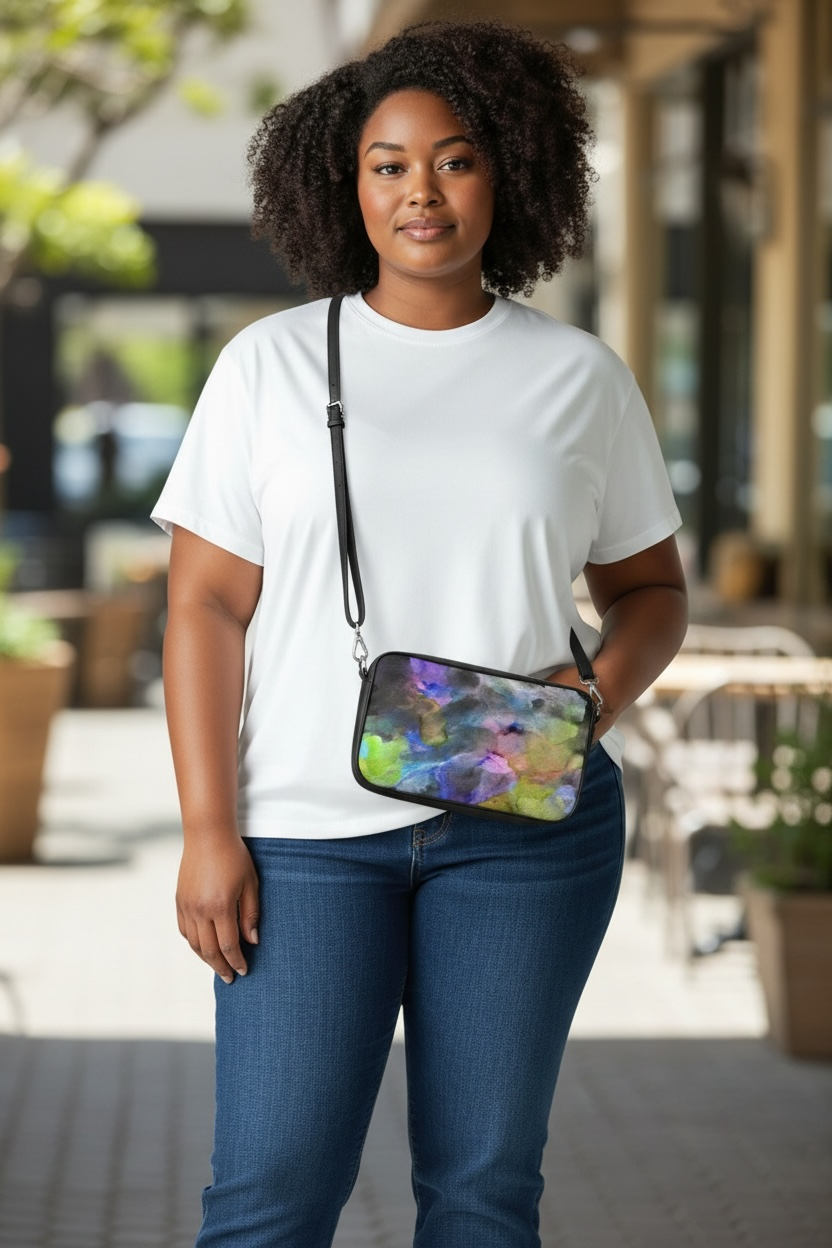 Dark Winds - Leather Pochette Crossbody Bag