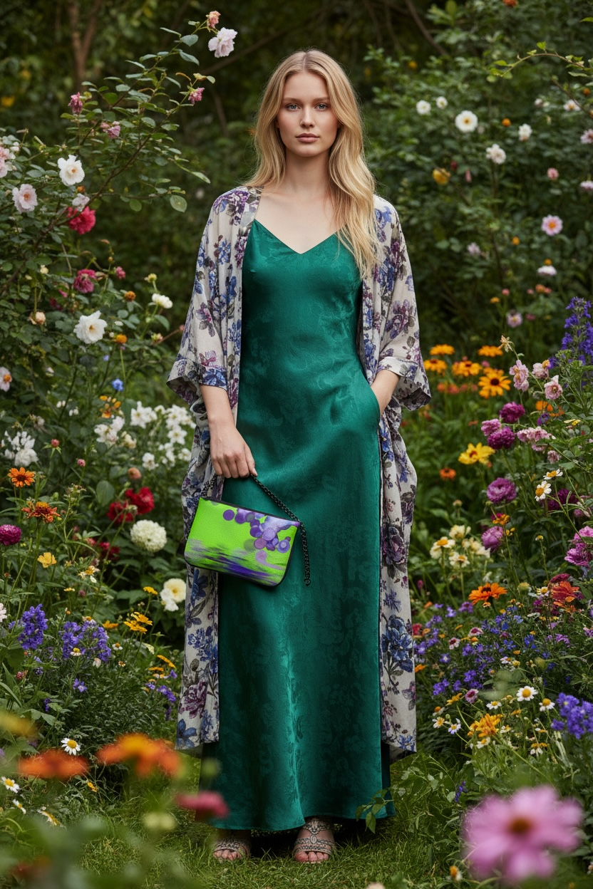 Chromatic Fizz - Leather Pochette Crossbody Bag