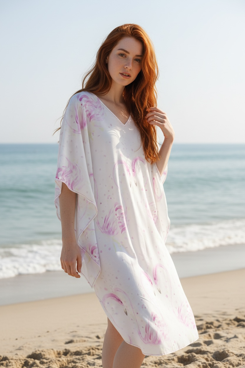 Flamingos in Love - Caftan