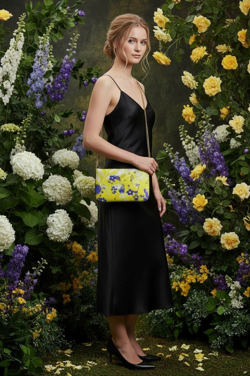Limoncello - Leather Pochette Crossbody Bag