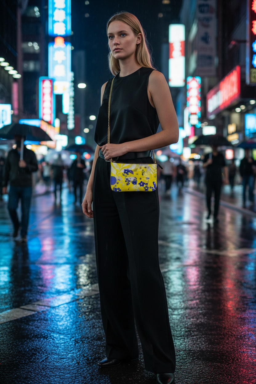 Limoncello - Leather Pochette Crossbody Bag