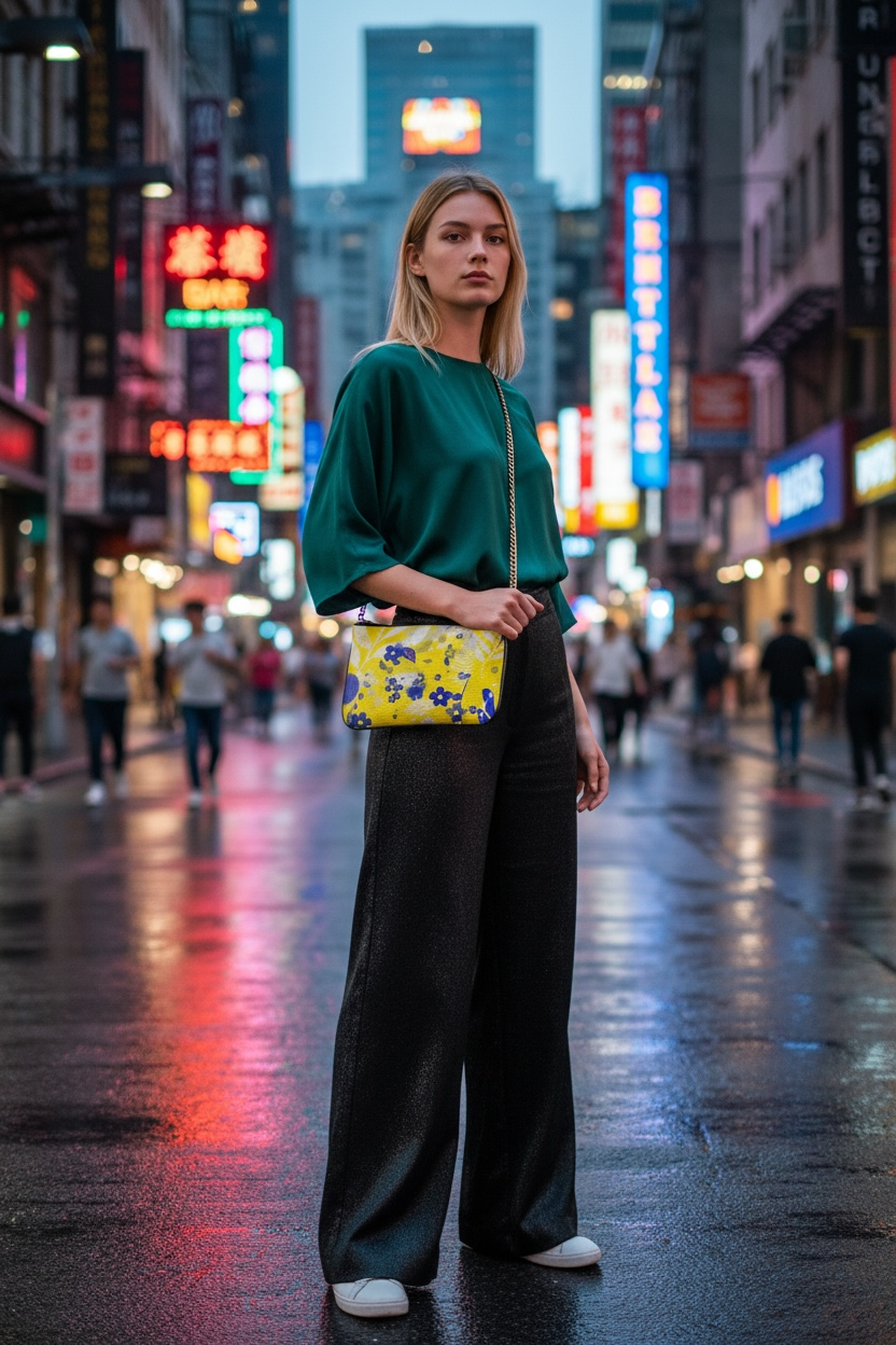 Limoncello - Leather Pochette Crossbody Bag